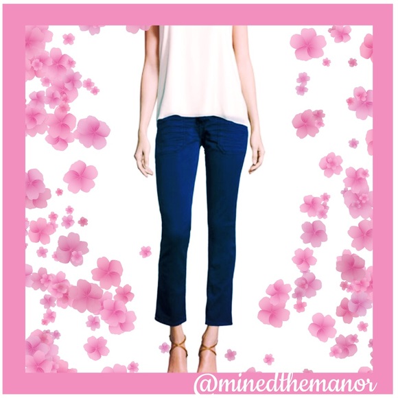 Neiman Marcus Sally Cropped Washed Twill Jeans - Picture 3 of 5